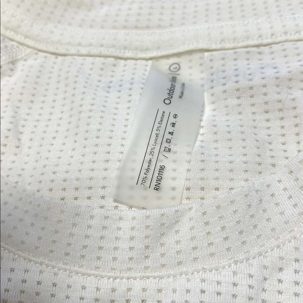 Outdoor Voices Milk Stone ThinkFast Longsleeve - L - Picture 4 of 7